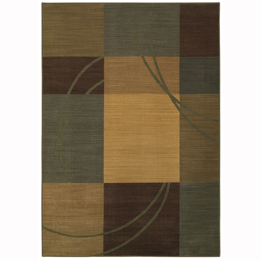 Style Haven Alastair Geometric Brown/Gold Area Rug
