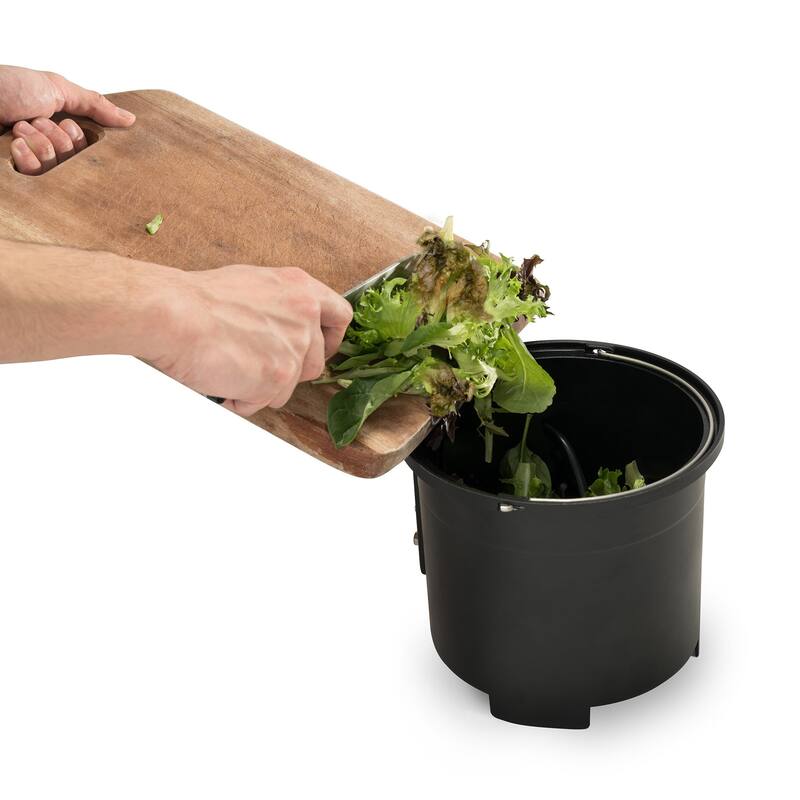 Luma Electric Kitchen Composter, 2.5L Capacity Odorless Countertop Compost Bin with Lid Clear-View Window