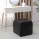 preview thumbnail 37 of 62, Adeco Storage Ottoman With Tray