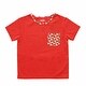 preview thumbnail 1 of 1, Round Neck Pocket Tee - Pinwheel Parade