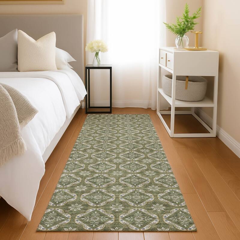 Machine Washable Indoor/ Outdoor Contemporary Granby Chantille Rug