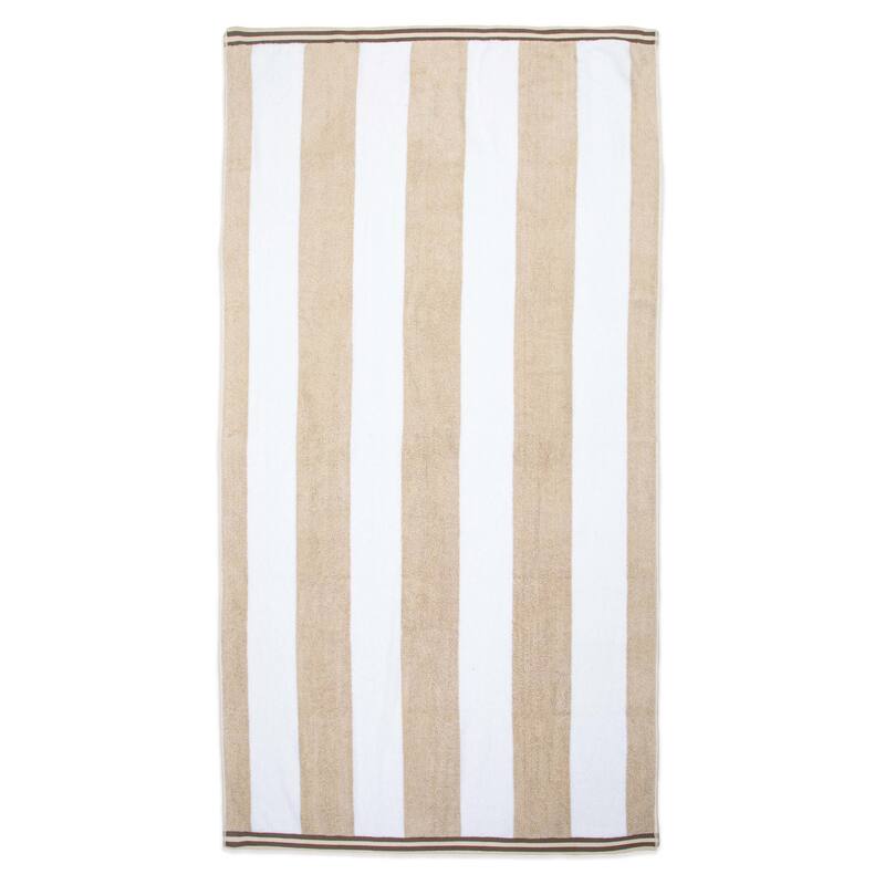 Aston & Arden Striped Reversible Oversized Beach Towel - 35x70