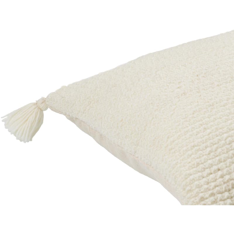Demond Farmhouse Solid Color Accent Pillow