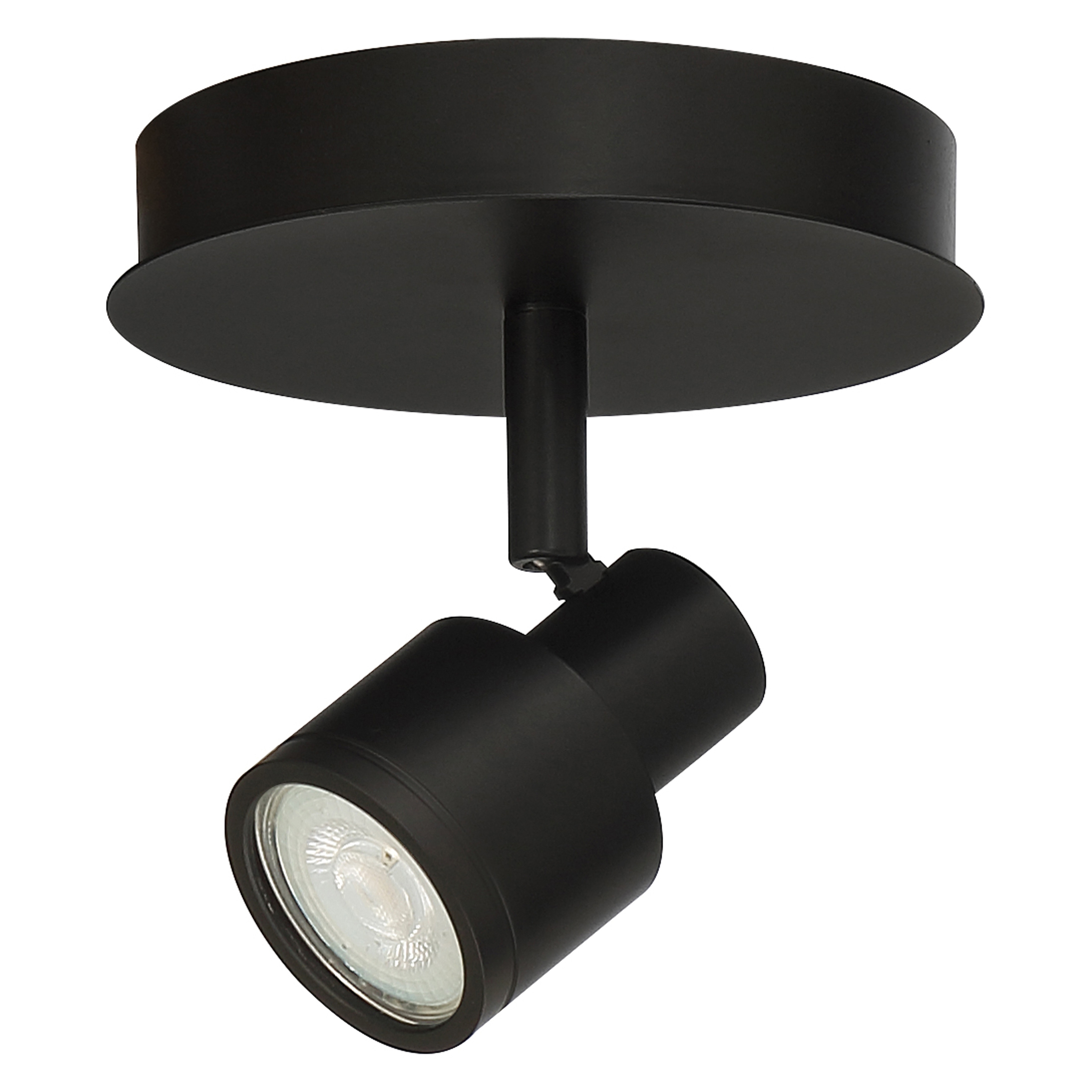 Access Lighting Lincoln 1 Light Adjustable LED Flush Mount - Matte Black