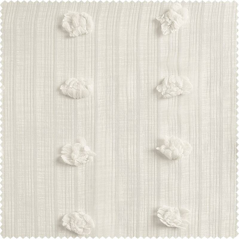 Exclusive Fabrics Strasbourg Dot Patterned Faux Linen Sheer Curtain (1 Panel)