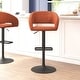 preview thumbnail 84 of 178, Vinyl Adjustable Height Barstool with Rounded Mid-Back