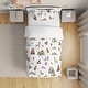 preview thumbnail 2 of 4, Sweet Jojo Designs Woodland Forest Animals Boy Girl Gender Neutral 5p Toddler-size Comforter Set Friends Fox Hedgehog Watercolor