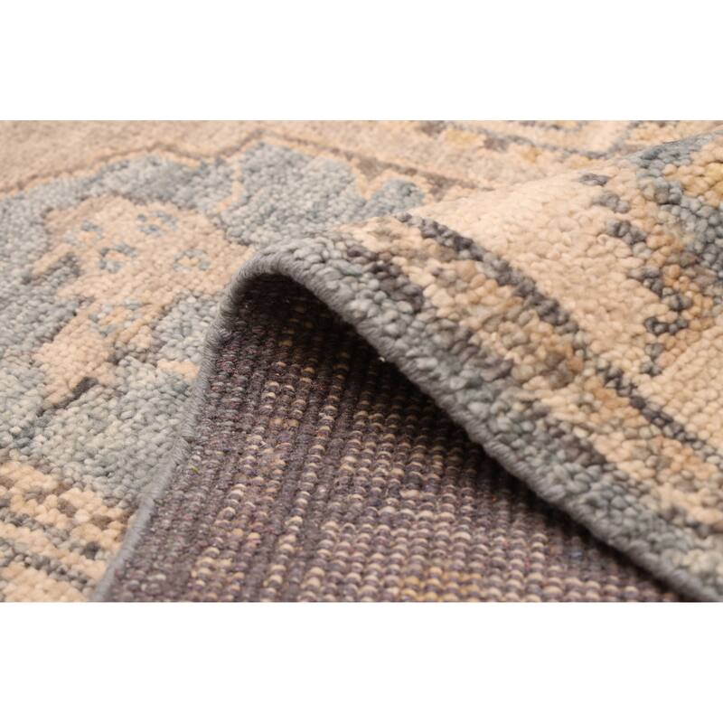 ECARPETGALLERY Hand-knotted Jules Serapi Dark Blue Wool Rug - 7'11 x 9'10