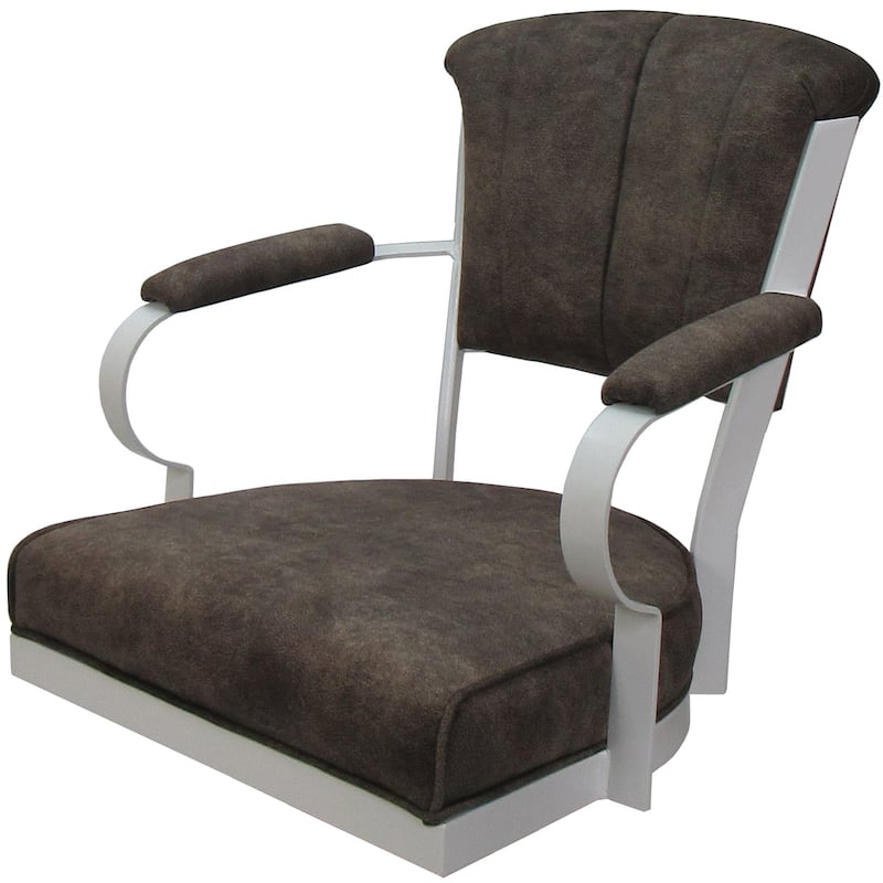 Miami Swivel Metal Caster Chair on Reading Base - 18" High Seat