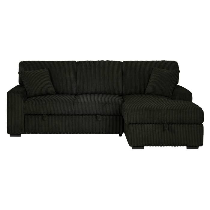 Modern Pull Out Sectional Sofa Bed with Storage, Convertible Living Room L-Shaped Couch