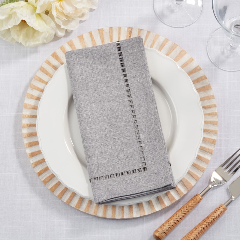 Laser-Cut Hemstitch Napkin (Set of 4)