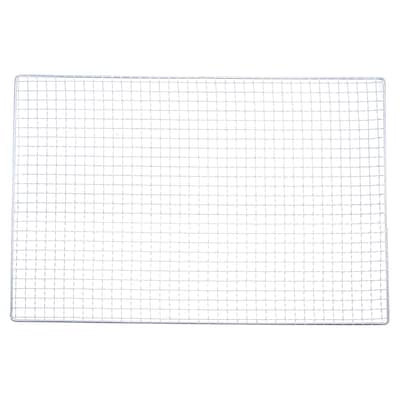 2pcs Square BBQ Grill Net 11.8"x17.7" Galvanized Iron Barbecue Mesh for Baking