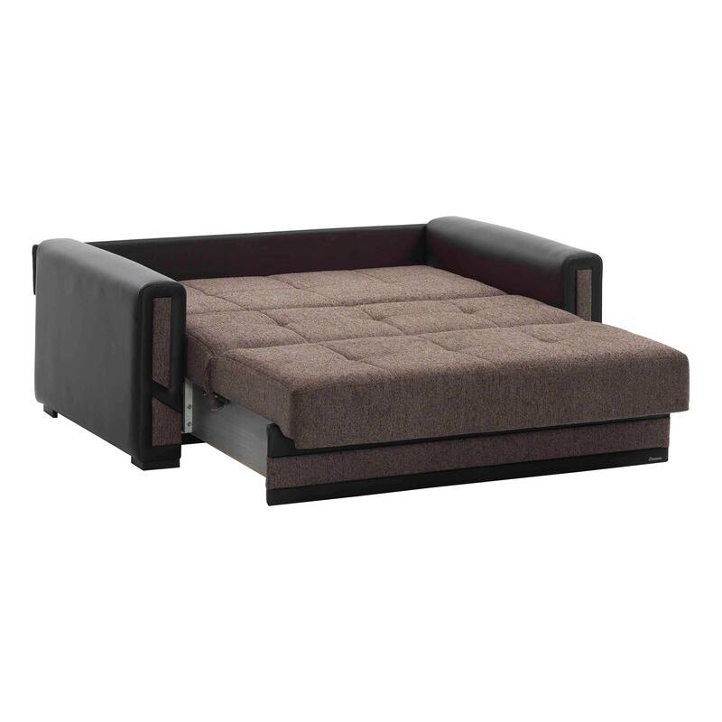 Collection Upholstered Convertible Loveseat With Storage