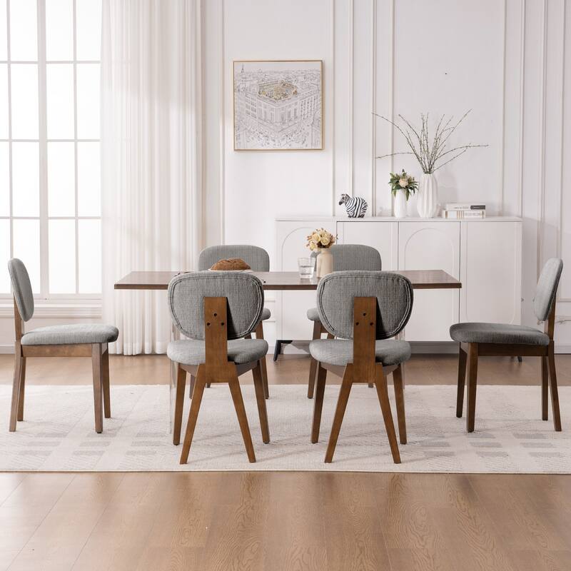 Set of 2/4/6 Mid-Century Modern Upholstered Dining Chairs