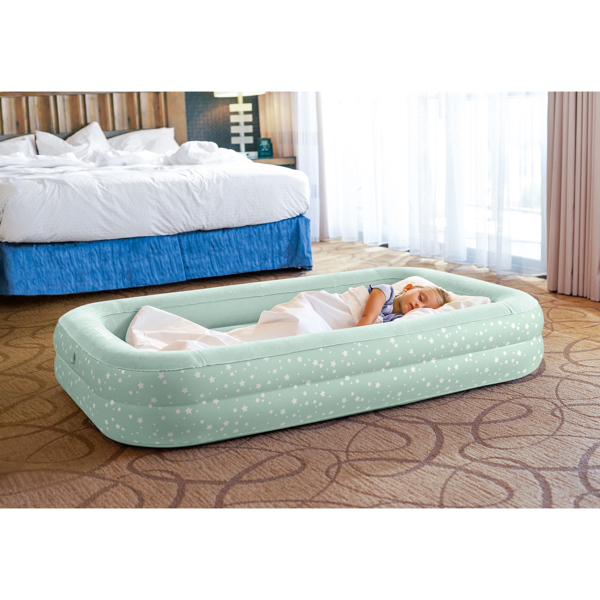 Child air bed with sides deals