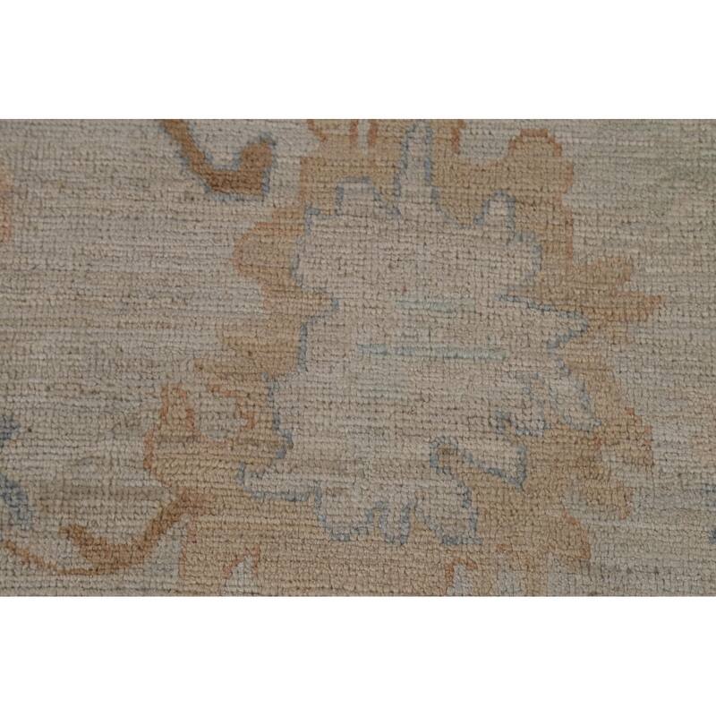 Vegetable Dye Oushak Turkish Wool Area Rug Handmade Traditional Carpet - 6'6" x 8'1"