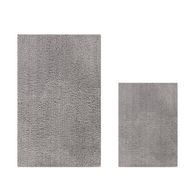 Better Trends Bath Rug Set 100% Micro Polyester Tufted Anti-Skid Latex Backing Bathroom Rugs for Shower, Sink Mats Micro Plush