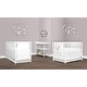 preview thumbnail 7 of 6, Dream On Me Moon Bear Reaching for The Stars 4-in-1 Modern Island Crib with Rounded Spindles - White