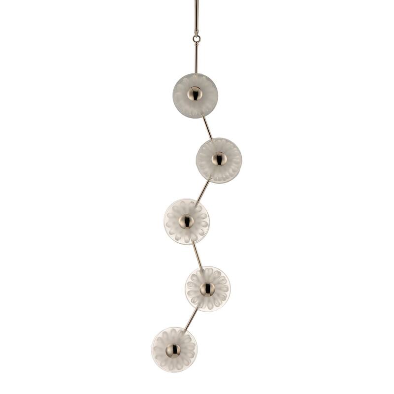 Studio M SM23875 Peony 5 Light 6" Wide LED Abstract Multi Light - Polished Nickel