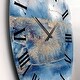 Designart 'Abstract Classic Blue And Gold I' Modern wall clock - Bed ...