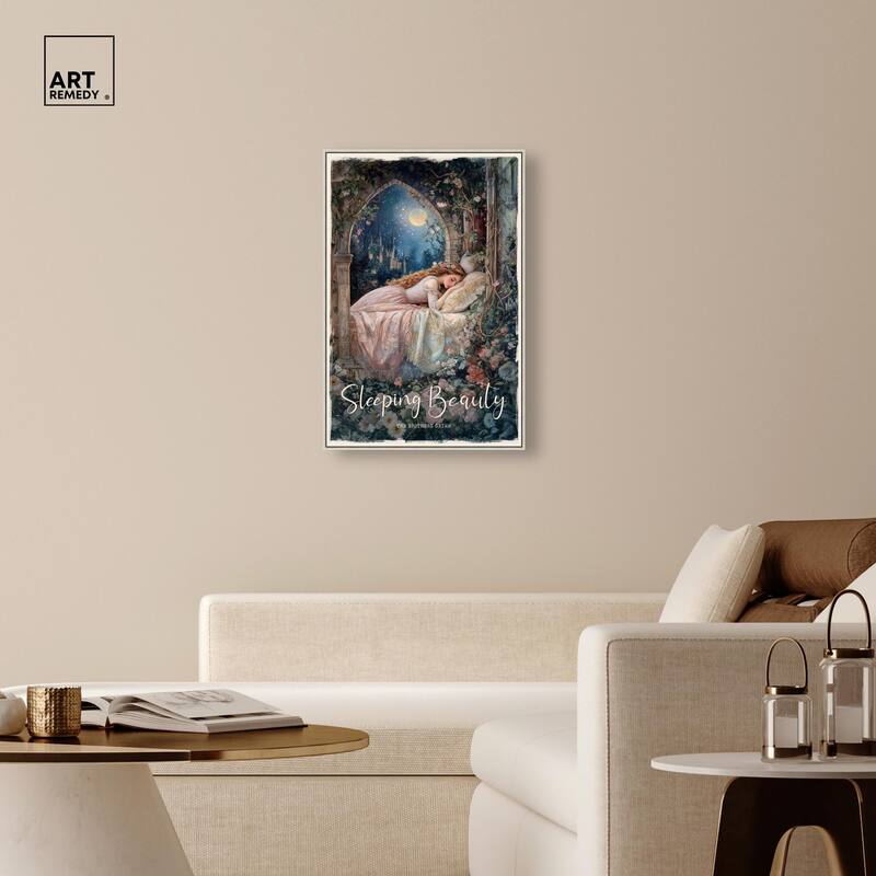 Classic Sleeping Beauty Canvas by Art Remedy