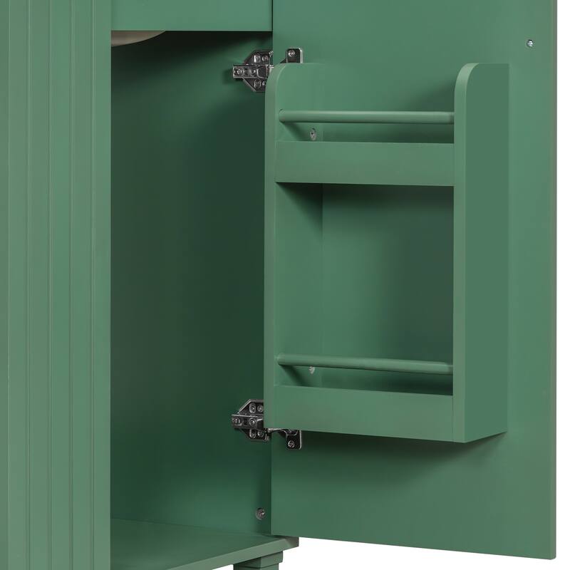 24" Bathroom Vanity with Sink, Bathroom Cabinet with Door Shelf, Side Open Storage, Solid Wood Frame,Soft Closing Door