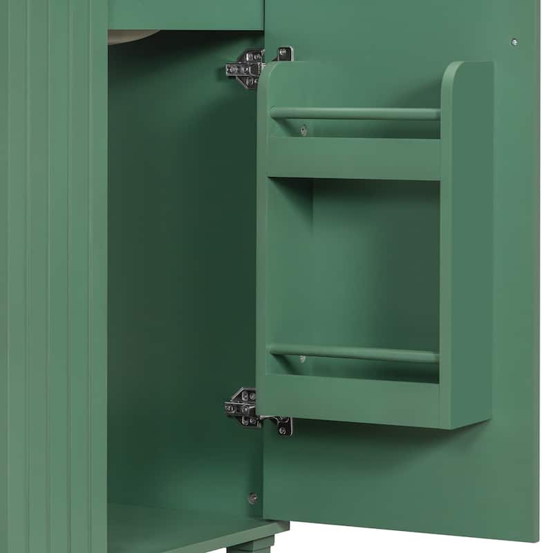 Roomfitters Bathroom Vanity with Sink, Cabinet with Door Shelf and Side Open Storage, Solid Wood Frame, Soft Closing Door