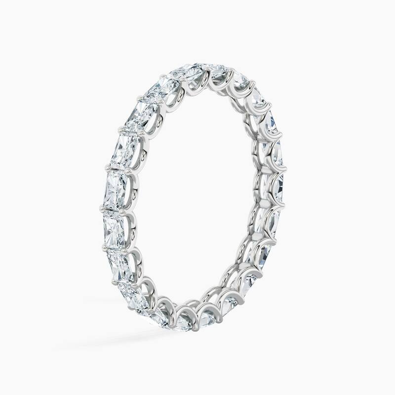 Auriya 14k Gold Radiant East-West Lab Grown Diamond Eternity Band 2.10 - 8.25 ct. tw. (F-G, VS)