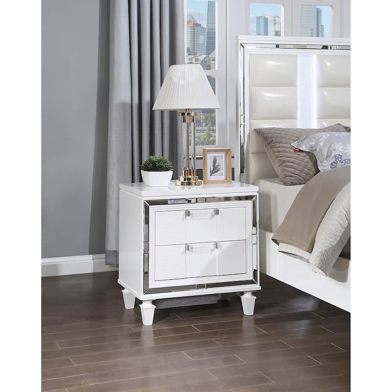 Genoa 2-Drawer 26 in. W Nightstand