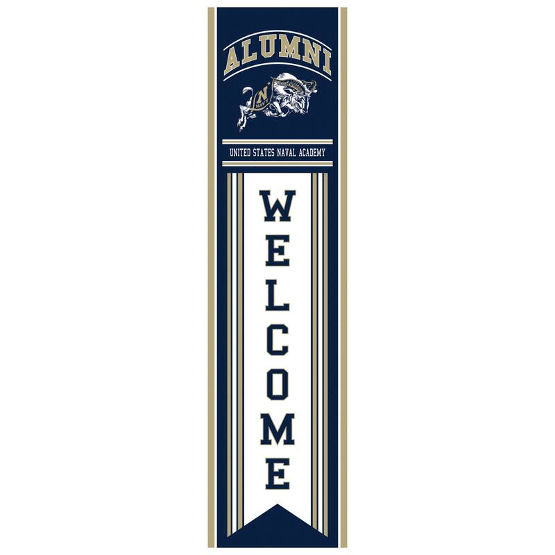 47" Porch Leaner Welcome Wall Sign, US Naval Academy - Multi
