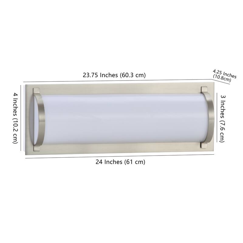 SAFAVIEH Lighting Luka Vanity Bar Bathroom Sconce - 12"x4.3"x3"