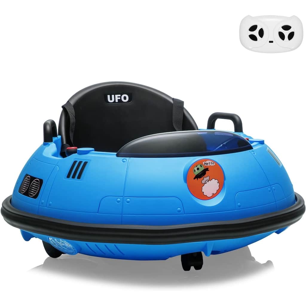12V Bumper Car with Remote Control, Battery Powered Ride On Bumper Car