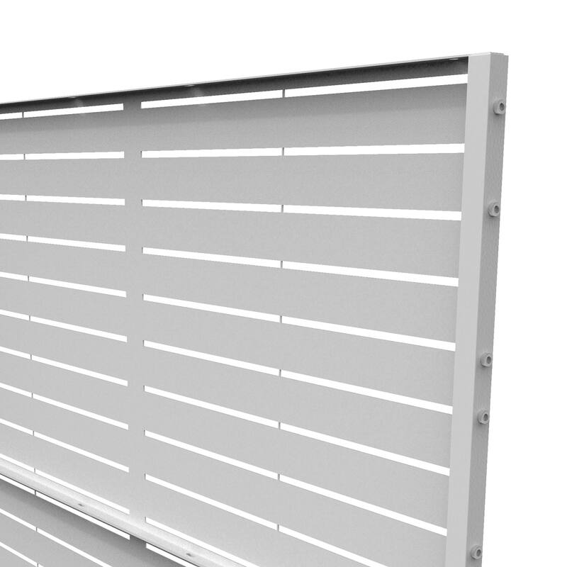6.3 ft. H x 3.9 ft. W Sierra Freestanding Metal Privacy Screen