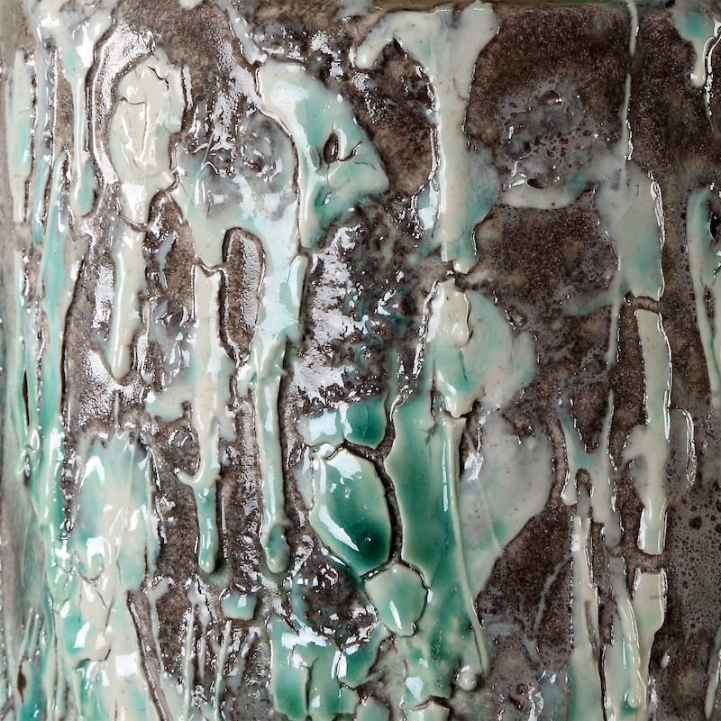 Uttermost Meltdown Ivory Teal Table Lamp - 28.5'' H X 16'' W X 16'' D