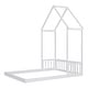 preview thumbnail 17 of 95, House-shaped Roof Headboard Floor Bed without slats