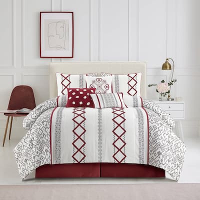 Nanshing Trina Embroidered 7-Piece Comforter Set