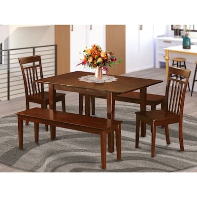 Boho Dining Set - Kitchen Table & Chairs - Small Space Dining Room Furniture