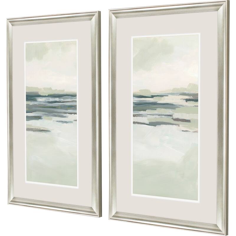 Moss Coastline I S/2 Framed Art Under Glass