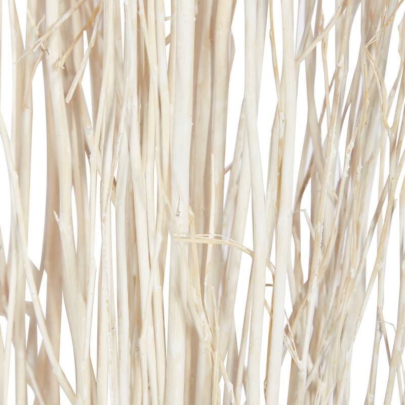 Multi colored, White Brown or Light Brown Dried Plant Pigeon pea Natural Foliage (Set of 2)