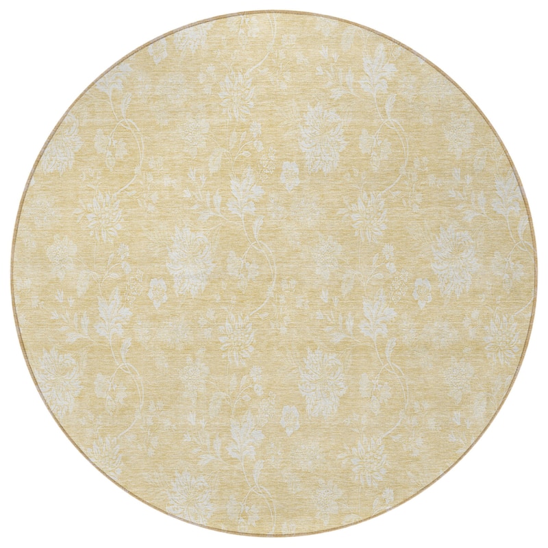 HomeRoots Floral Transitional Rectangle Outdoor Rug