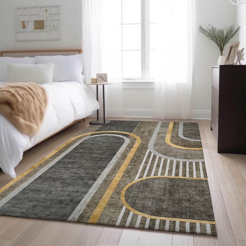 Premium Washable Super Soft Contemporary Deco Mayfield Rug