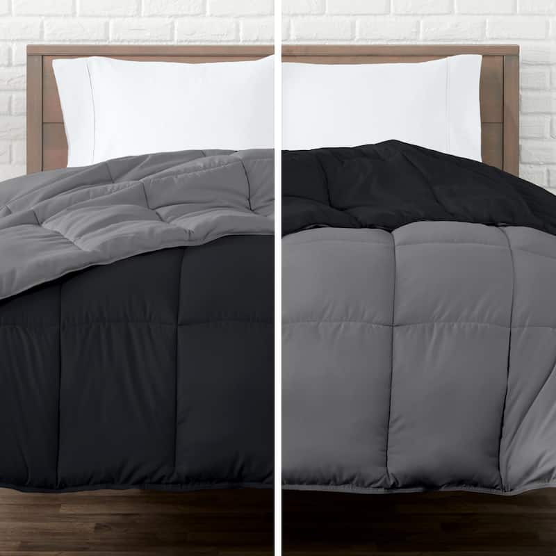 Bare Home Reversible All Season Down Alternative Comforter