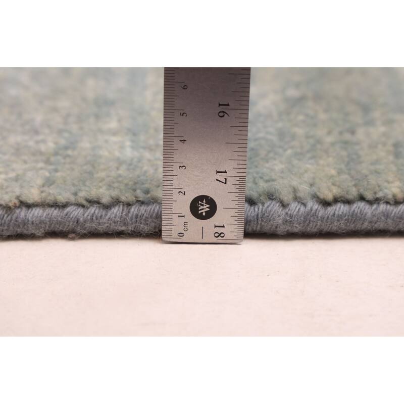 ECARPETGALLERY Hand-knotted Pak Finest Gabbeh Light Blue Wool Rug - 4'2 x 6'0