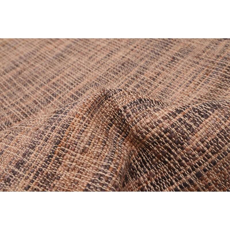 ECARPETGALLERY Flat-Weave Palas Denizli Tan Jute Kilim - 5'5 x 7'4
