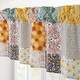 preview thumbnail 2 of 2, Barefoot Bungalow Carlie Calico Window Valance, 60x16-inch - 60x16 inches