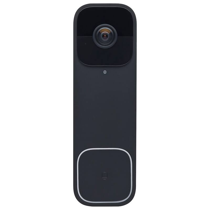 Starfish Smart Doorbell Security Camera Wired Black Doorbell With Black Chime