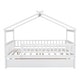 preview thumbnail 63 of 88, Wooden House Platform Bed with Trundle for Girls & Boys Bedroom