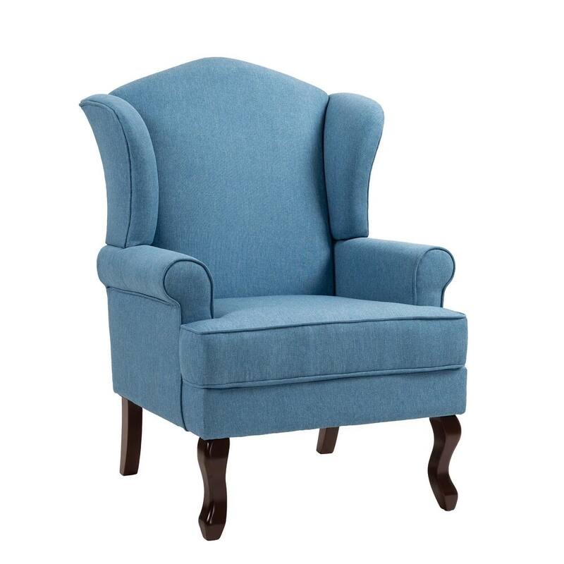 Classic Wingback Accent Chair for Living Room
