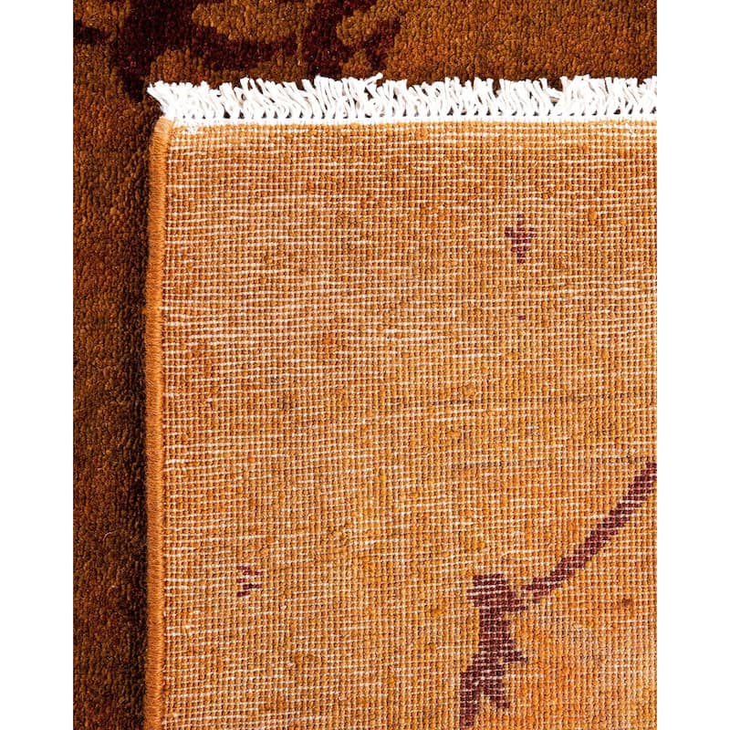 Overdyed, One-of-a-Kind Hand-Knotted Area Rug - Brown - 3' 2" x 5' 3"