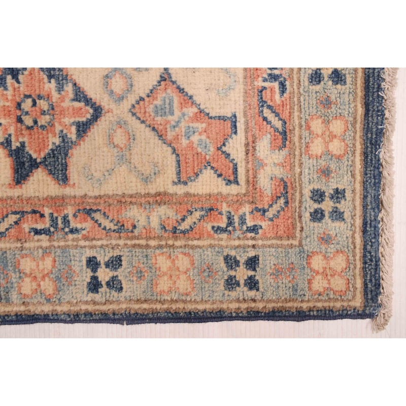 ECARPETGALLERY Hand-knotted Finest Ghazni Navy Wool Rug - 6'6 x 9'8